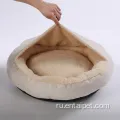 Dog Round теплый плюшевый мех кровать кошки